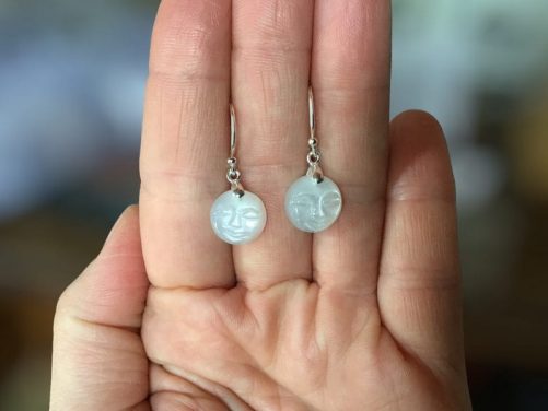 Boucles d’ oreilles pleine lune