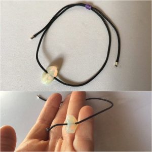 Bracelet reglable avec opale wello feux rouge
