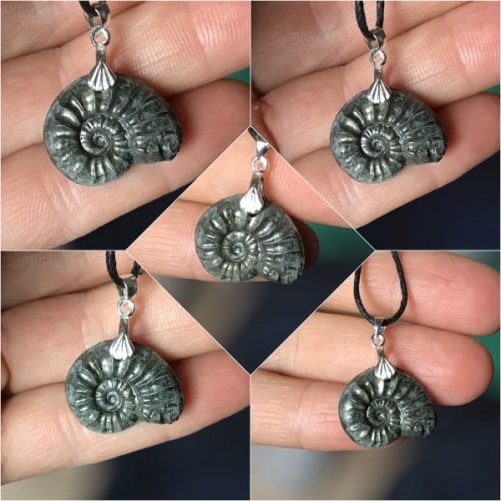 Pendentif ammonite pyrite France