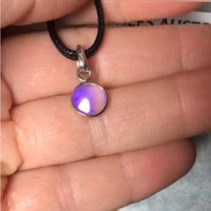 Pendentif opale australienne rond