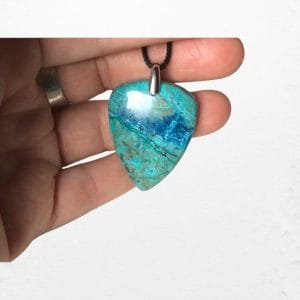 Shattuckite pendentif goutte