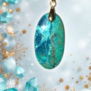 Pendentif shattuckite oval