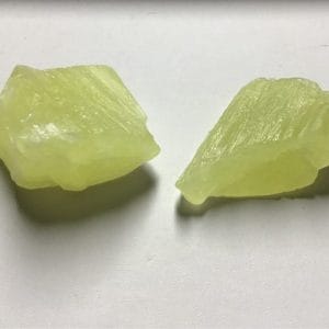 Morceaux de calcite jaune citron