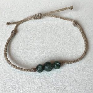 Bracelet seraphinite reglable couleur beige